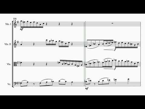 Justin Hellman String Quartet No 2 IV Allegro (Noteperformer and Sibelius)