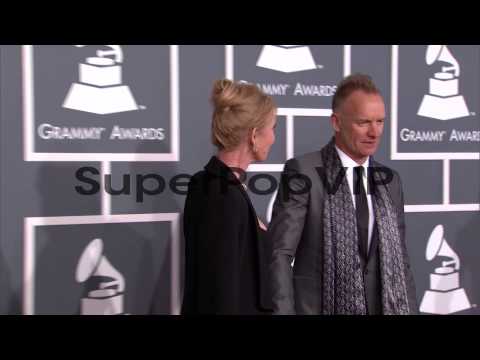 Trudie Styler, Sting at The 55th Annual GRAMMY Awards - A...