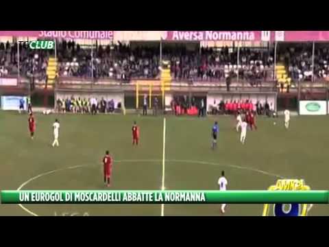 Un eurogol di Moscardelli abbatte l'Aversa Normanna