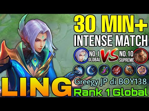 Intense Match! Ling Vs Supreme Paquito! - Top 1 Global Ling by Greegy JP di BOY138 - Mobile Legends