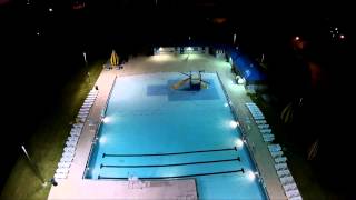 preview picture of video 'Clyde Aquatic Center - Night View'