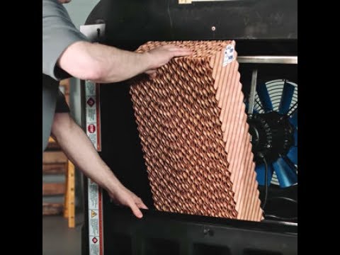 Changing evaporative media in Portacool evaporative coolers