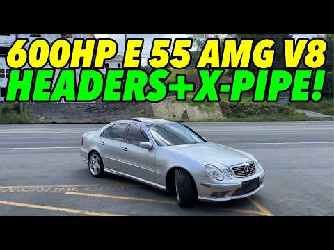 600hp Mercedes E 55 AMG 5.5L Supercharged V8 w/ HEADERS & BRP CAT-BACK!