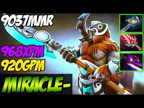 Miracle- TOP 1 MMR IN THE WORLD 9037MMR Plays Magnus With Echo Sabre, Bloodthorn - 920GPM and 968XPM