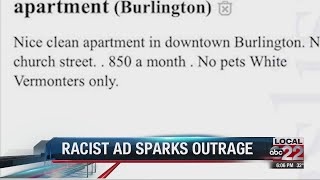 White Vermonters Only: Craigslist ad sparks outrage