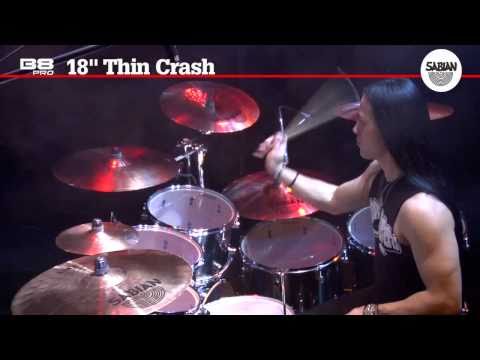 18"  B8 Pro Thin Crash by SABIAN demo video- Featuring Tim Yeung