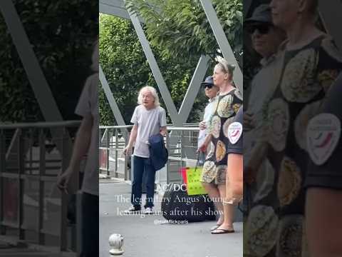 AC/DC guitar legend Angus Young in plainclothes just before leaving Paris #ACDC #angusyoung