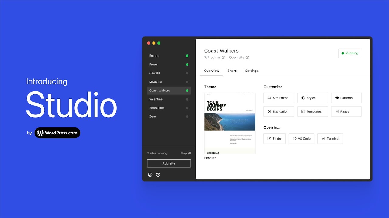 Introducing WordPress Studio | Build Fast, Ship Faster