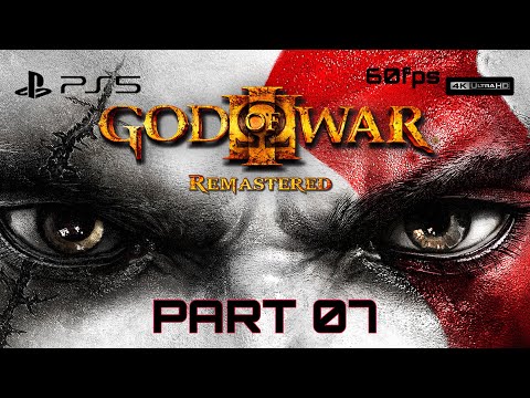 God of War 3 Remastered Walkthrough Part 7 (PS5) 4K 60FPS Gameplay