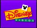 Original VHS Opening Closing 101 Dalmatians 1961 UK Retail Tape