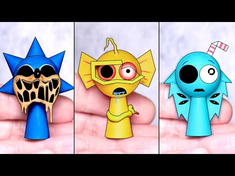 Making SPRUNKI OC Sonic.EXE Bailey Aqua Phase 4 Sculptures Timelapse