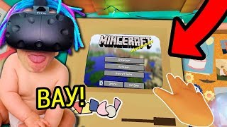 НЕПОСЛУШНЫЙ РЕБЁНОК СКАЧАЛ МАЙНКРАФТ!!! (СИМУЛЯТОР РЕБЁНКА BABY HANDS VR)