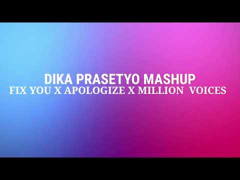 Fix you X Apologize X Million Voices (Dika Prasetyo Mashup) Lyrics Edm Mix Hits 2025