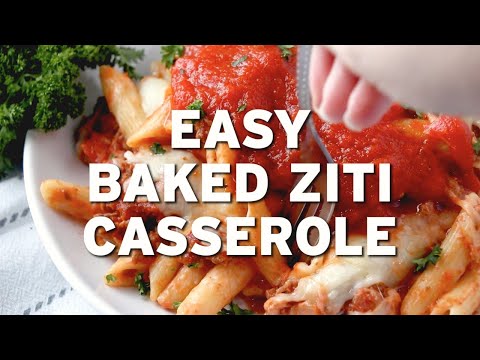 How to make: EASY BAKED ZITI CASSEROLE