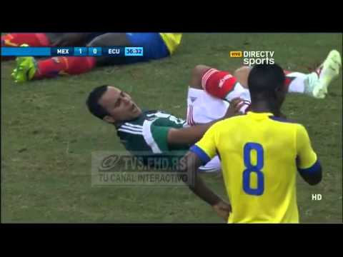 LESION DE CASTILLO ECUADOR VS MÉXICO