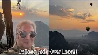 Laos: Hot Air Balloon Over Vang Vieng!