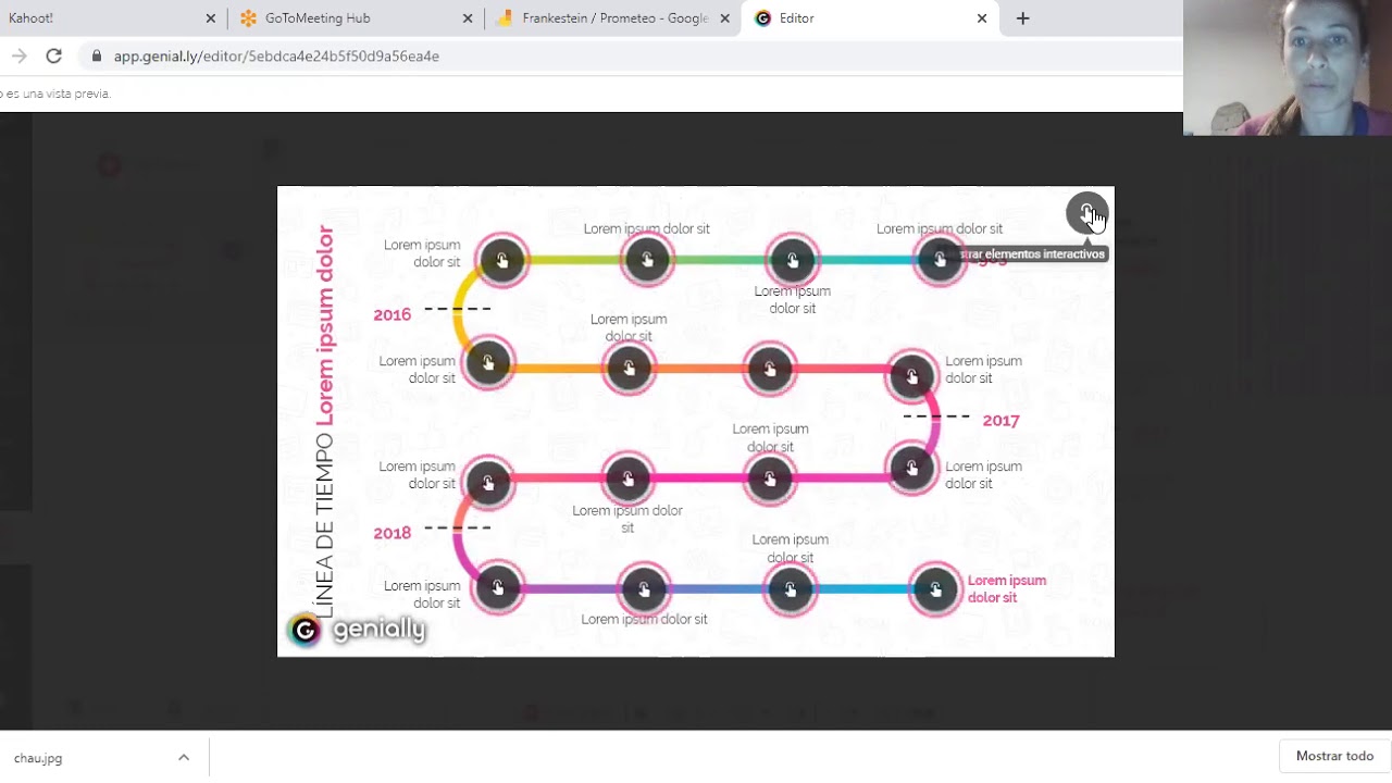 Crear nuestra línea del tiempo con Genially