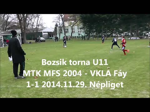 Bozsik torna U11 MTK MFS 2004 - VKLA Fáy 1-1 2014.11.29. Népliget