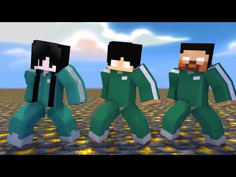 MONSTER SCHOOL :DUN DUN SQUID GAME HEROBRINE,SADAKO,HEEKO FAMILY - MINECRAFT ANIMATION
