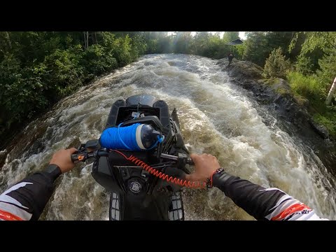 Snowmobile river hillclimb 2023