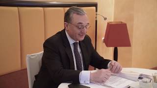 Встреча Зограба Мнацаканяна с советником президента Франции по дипломатическим вопросам