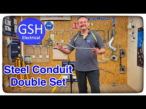 How to put a Double Set (offset) into Steel Conduit Using a Conduit Bending Machine