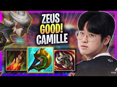 ZEUS IS SO GOOD WITH CAMILLE! - T1 Zeus Plays Camille TOP vs K'sante! | Season 2023