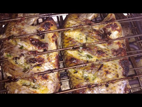 ALMOÇO DE DOMINGO #peixe grelhado à moda Guiné #tilapia #bentana