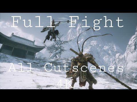 Black Myth Wukong: Erlang Shen FULL FIGHT 4K All Cutscenes