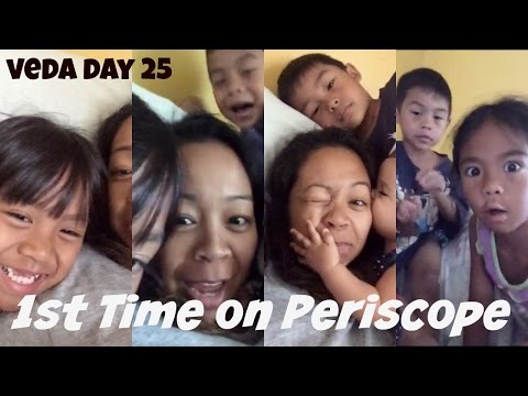 VEDA Day 25 (8.25.15) 1st Time on Periscope!| #TeamYniguezVlogs | MommyTipsByCole Video