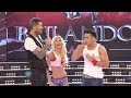 Jorge Martin Luli Salazar S Dancer Sang A Ricky Song And Tinelli Was Encouraged To Sing Backing