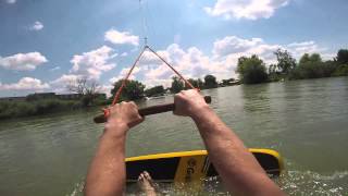 preview picture of video 'Wakeboarding - Pri Vadaši, Štúrovo, Slovakia'