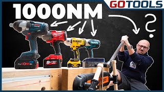 18V Schlagabtausch mit 4x1000NM vs Sebastian | Bosch Makita Milwaukee & DeWalt im Test | Verlosung