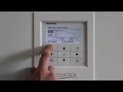 Налаштування теплового насосу Panasonic AQUAREA