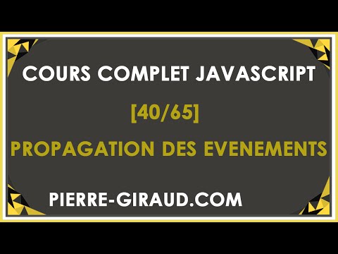 COURS COMPLET JAVASCRIPT 40 65 La propagation des évènements