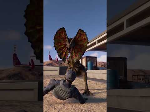 Escape from the terrifying DILOPHOSAURUS - Jurassic World Evolution 2 JWE2 #shorts