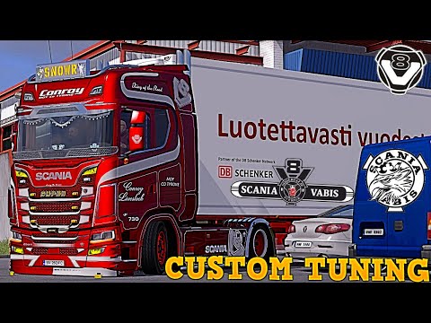 SCANIA S520 V8 CUSTOM TUNING ETS2 1.38x #SCANIA #V8 #CUSTOM #TUNING