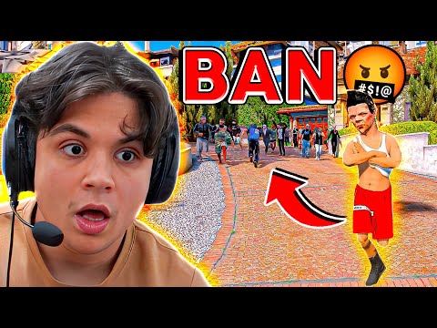 BANNING PEOPLE in GTA RP 🤬 (Paulinho the CRAZY)