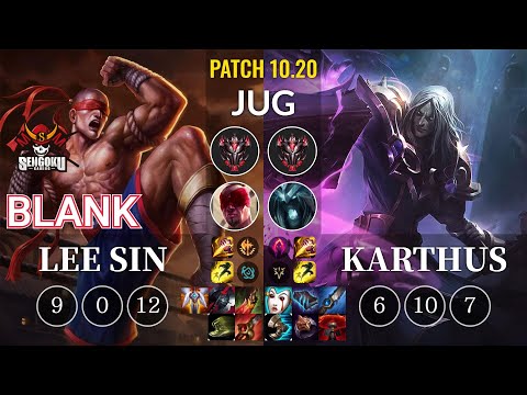 SG Blank Lee Sin vs Karthus Jungle - KR Patch 10.20