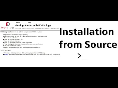 (Deprecated) FOSSology Installation from Source