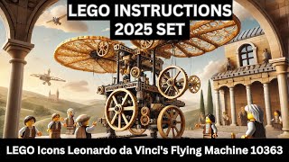 LEGO INSTRUCTIONS: Build the INSPIRING Leonardo da Vinci Flying Machine 10363 – A Masterpiece!