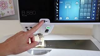 BERNINA 880 23 Start/Stop Button & Speed Control