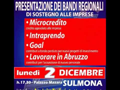 ONDA TG 29.11.2013 - INCONTRI INFORMATIVI A SULMONA PACCHETTO LAVORI