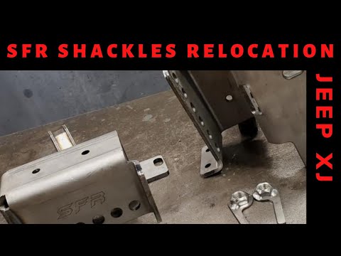 We Install SFR Shackle Relocation Brackets on Jeep XJ
