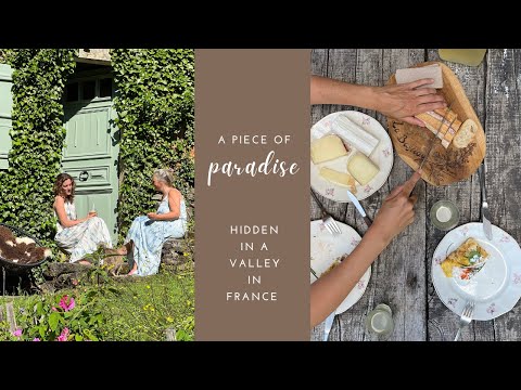 Paradise hidden in a valley in the French Aveyron
