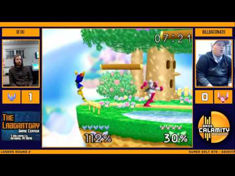 S@LT #72   BillBacon420  Jigglypuff, Falcon  vs Q! iXi   Falcon    Losers Round 2   SSB64 Singles