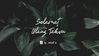 Download lagu PUISI SELAMAT ULANG TAHUN | #NisaFatinA mp3 Download lagu PUISI SELAMAT ULANG TAHUN | #NisaFatinA mp3
