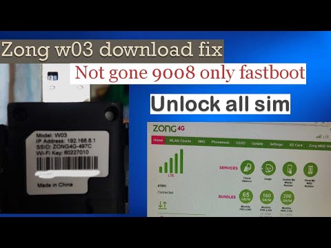 Zong wingle w03 Download mode fix(9008) how to connect zong wingle w03 in download mode Full guide