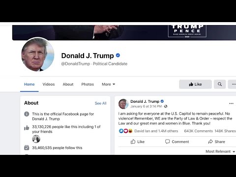 Facebook將特朗普禁令的決定權交給監督委員會 (Facebook hands decision on Trump ban to oversight board)