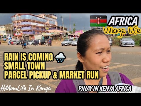 RAIN IS COMING 🌧️ | SMALL TOWN PARCEL PICKUP & MARKET RUN #marketvlog #dailyvlog #africa #market 